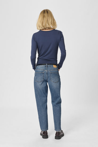 THE MOMMY 139 HIGH TAPERED JEANS MEW