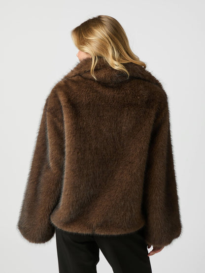STEPHANIE FAUX FUR JAKKE NN