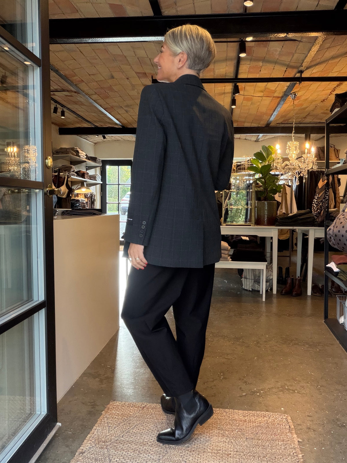 SMOKEY CHECK SINGLE BLAZER
