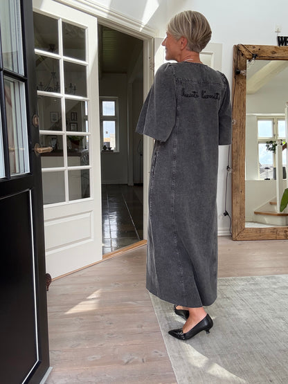 DENIM RAW HEM KJOLE HL