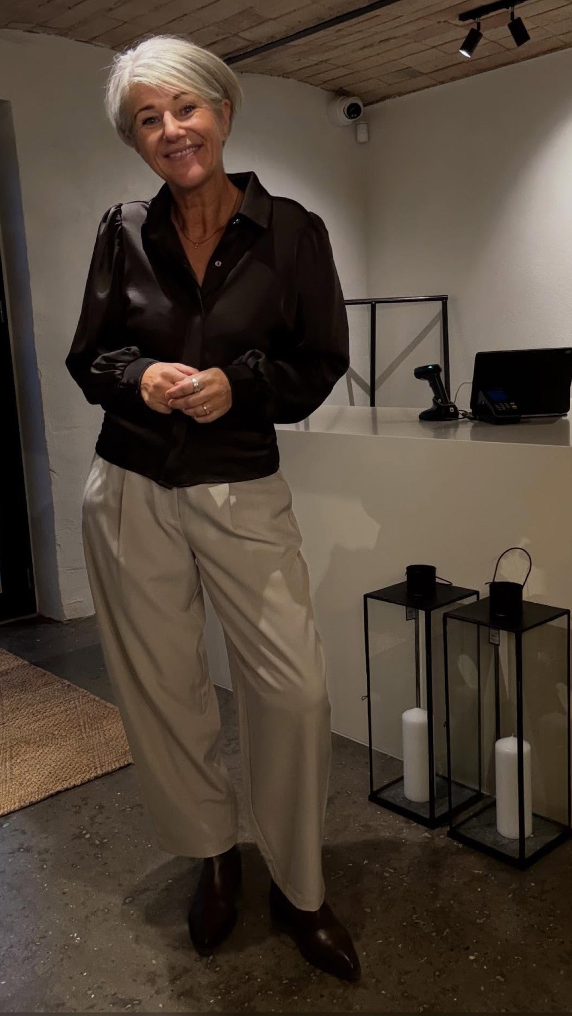 FRANSALA HEAVY SATEEN BLUSE NN