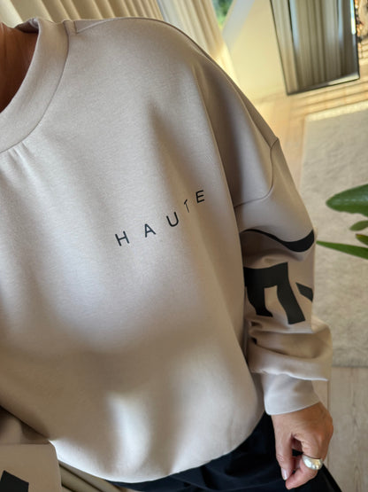 MAXI SPLIT LOGO SWEAT HL
