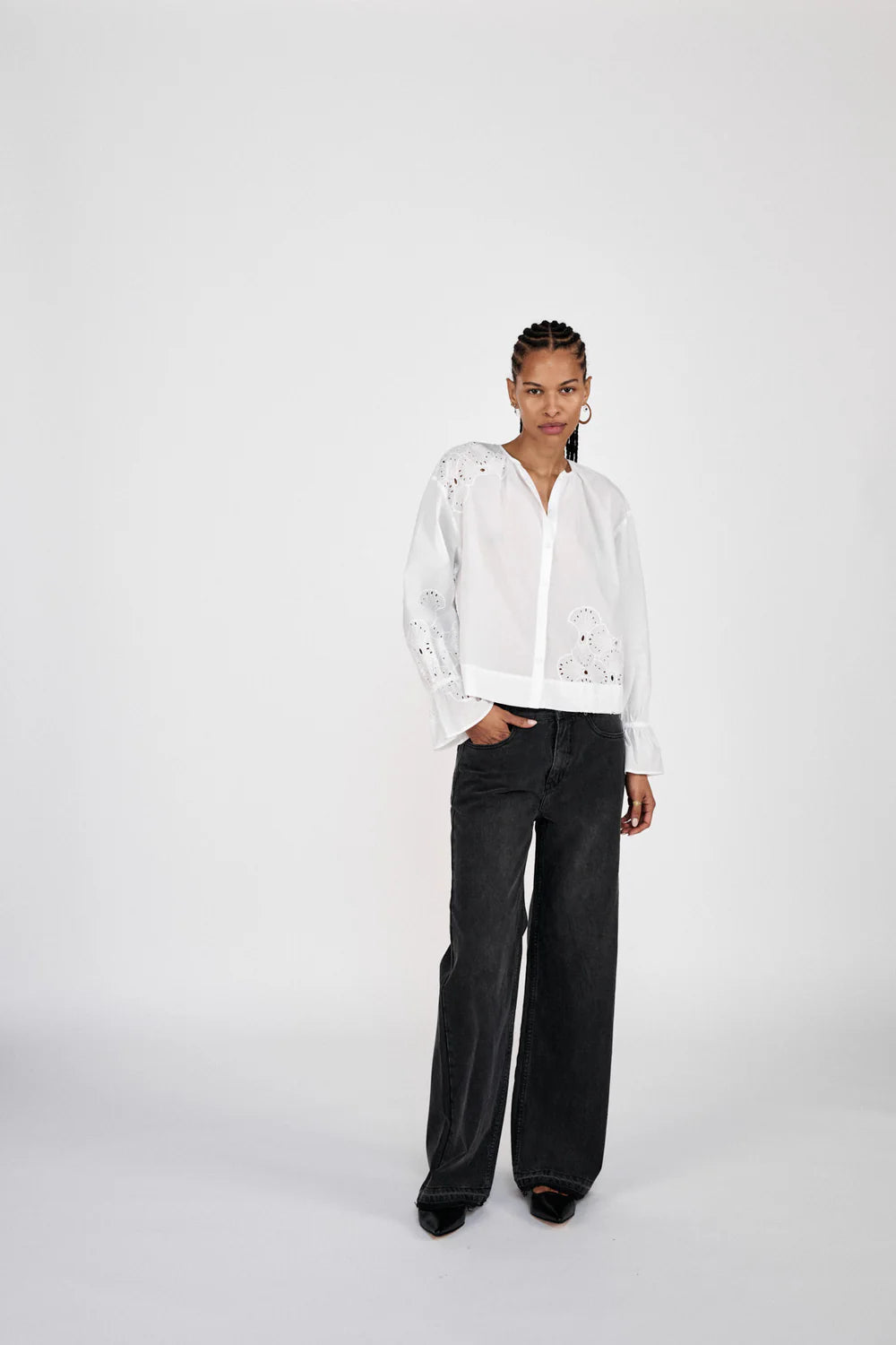 BLOSSOM BRODERI BLUSE RS