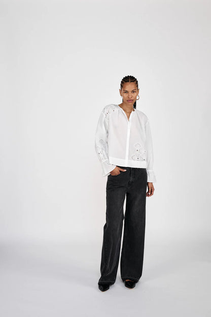 BLOSSOM BRODERI BLUSE RS