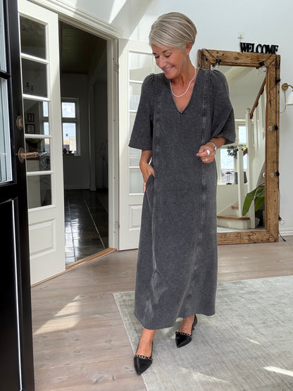 DENIM RAW HEM KJOLE HL