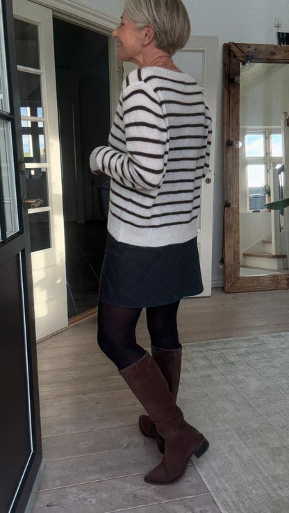 DELL STRIPED KNIT CARDIGAN BC