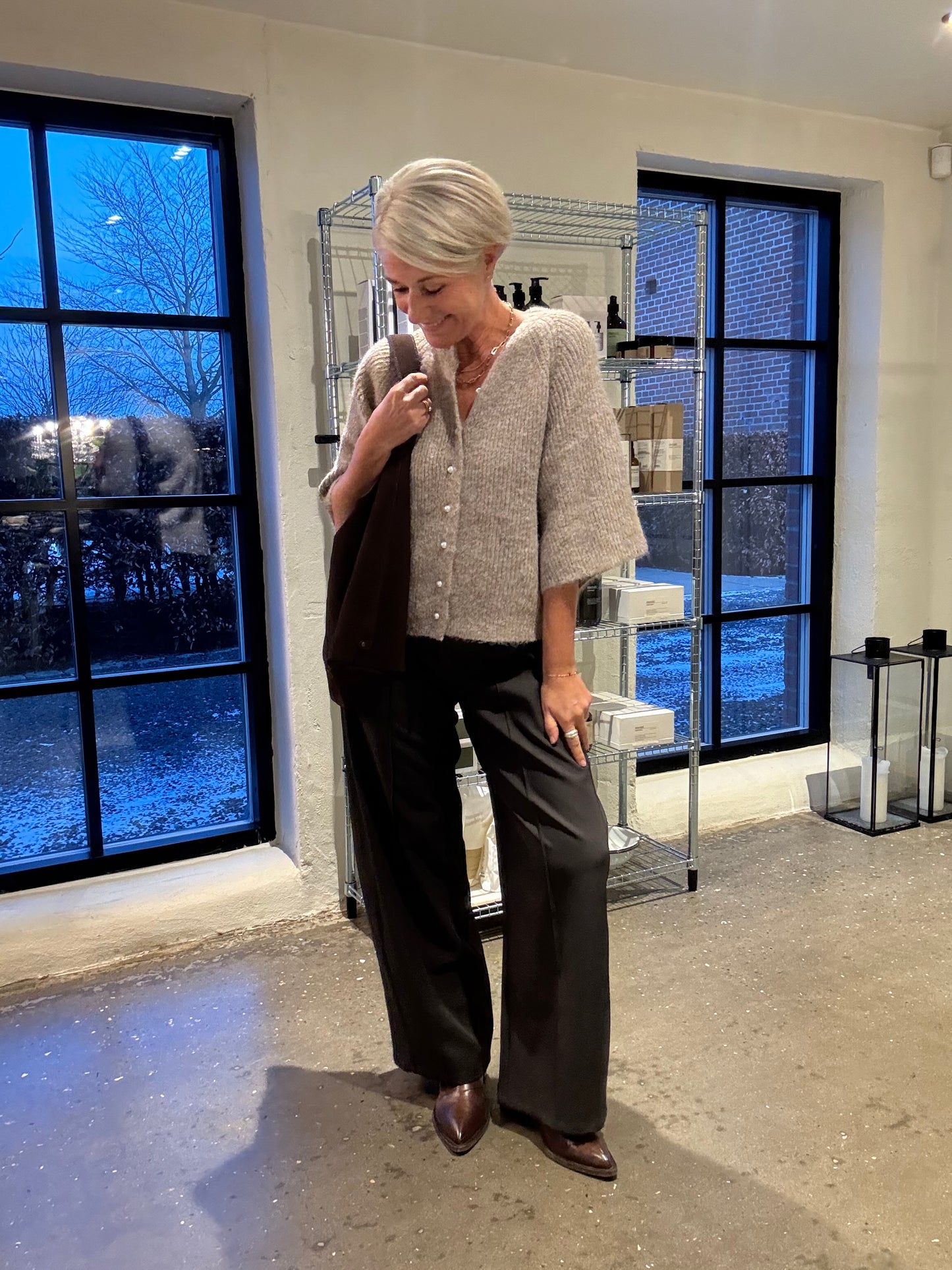 AMAYA FLUFFY KNIT CARDIGAN NN