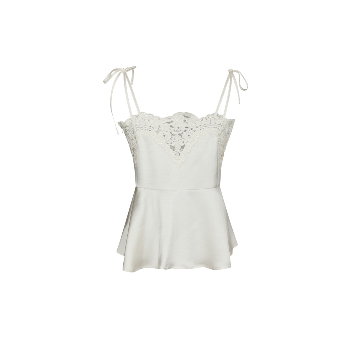 KAELA HEAVY SATEEN LACE TOP NN