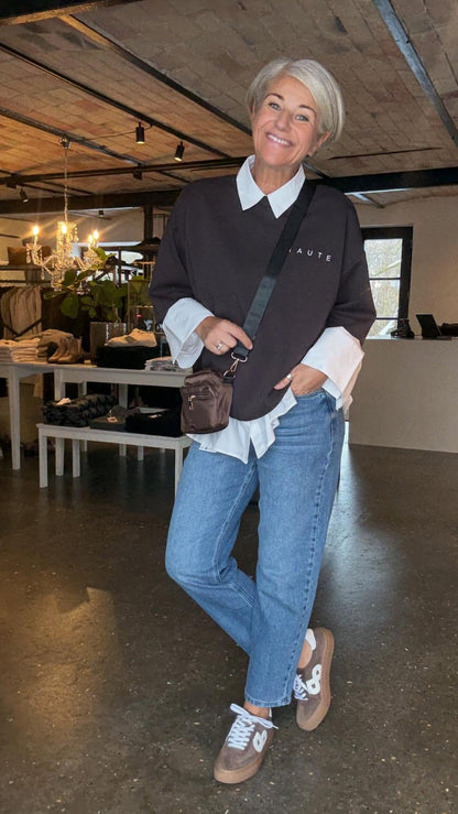 MAXI SPLIT SS LOGO SWEAT HL