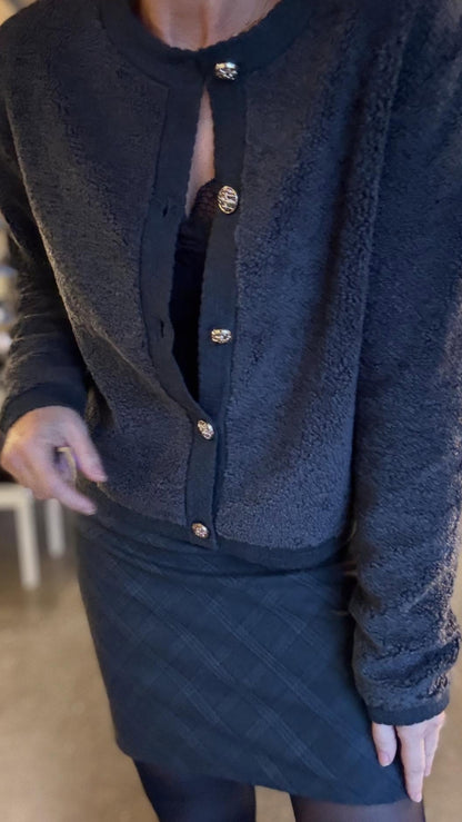 LIMO FLUFFY KNIT CARDIGAN NN