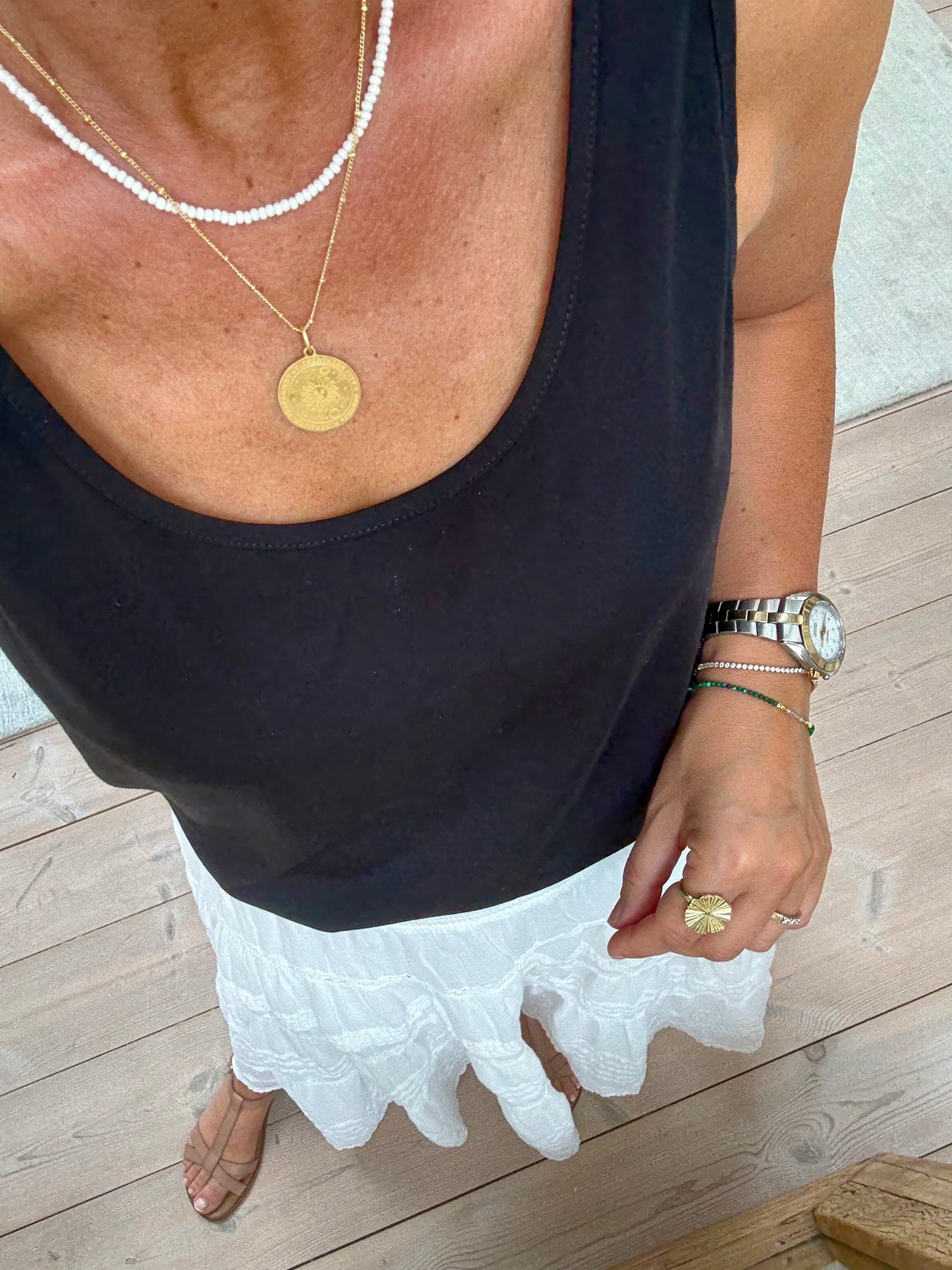 HALSKÆDE MED KUGLER PURE BY NAT