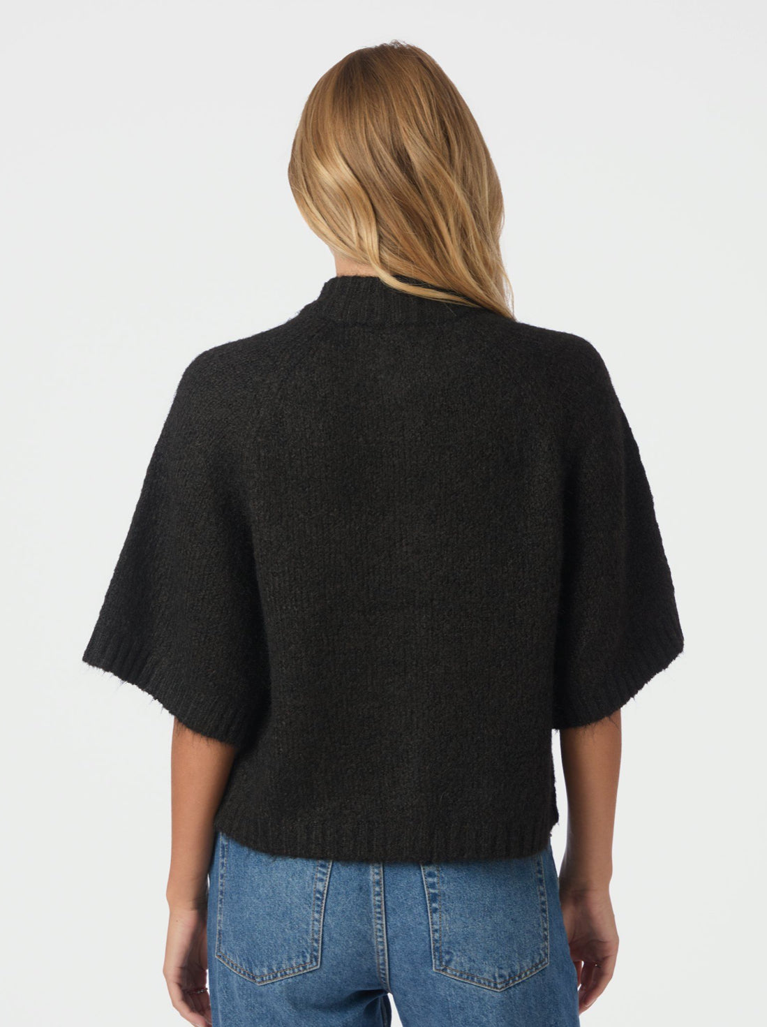 BENUTA FLUFFY KNIT CARDIGAN SORT NN