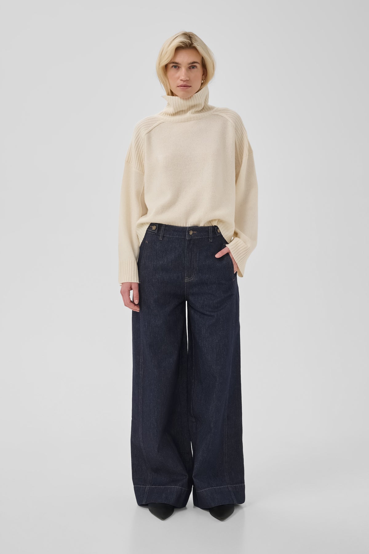 EVERETT 190 WIDE JEANS MEW