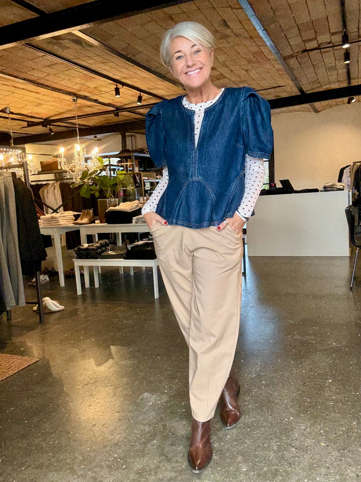 BAYNOR DENIM BLUSE MUNTHE