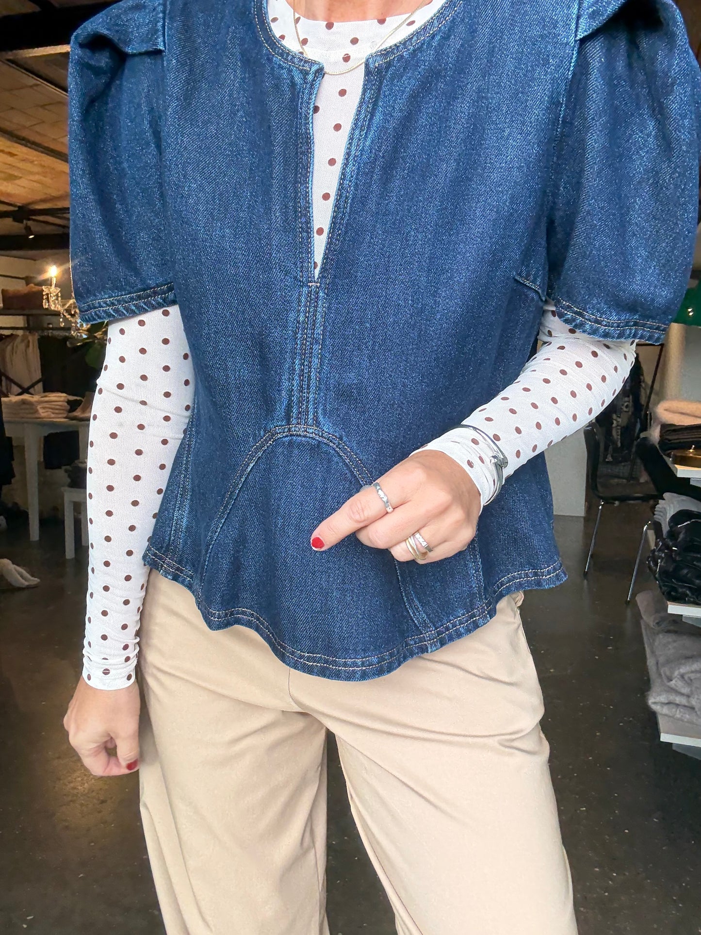 BAYNOR DENIM BLUSE MUNTHE