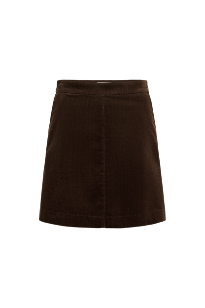 LINGS SKIRT MØRK BRUN PT