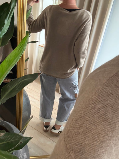 OVERSIZED PURE CASHMERE BLUSE BTF