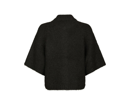 BENUTA FLUFFY KNIT CARDIGAN SORT NN