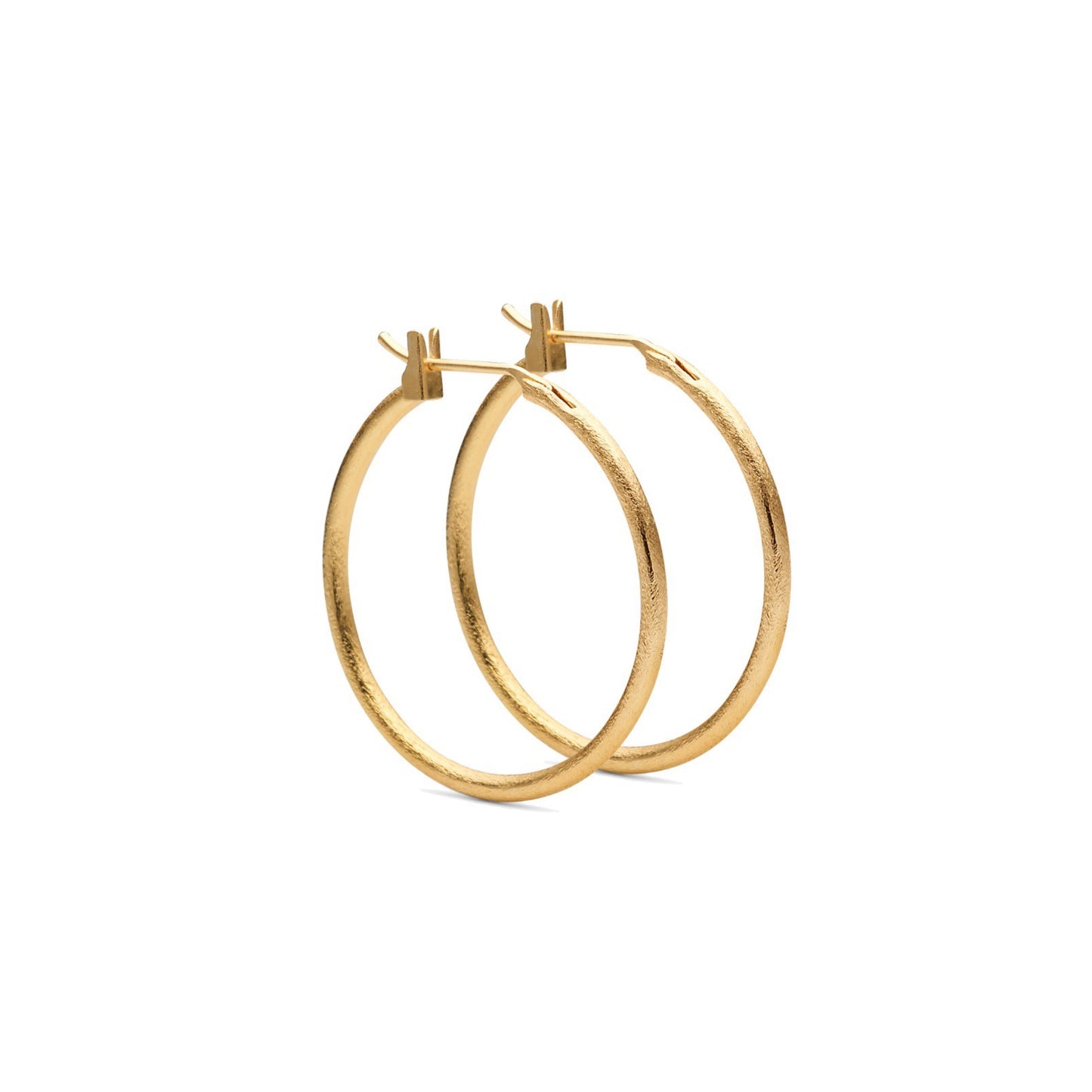 STORE HOOPS ØRERINGE PURE BY NAT