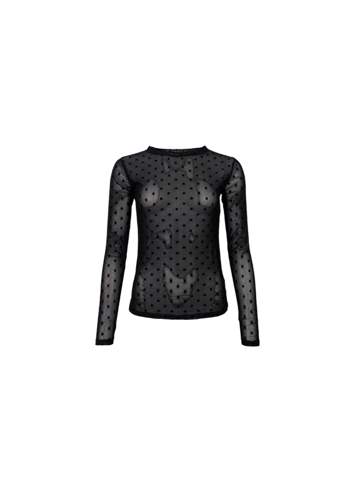 JENNIE DOTTED MESH BLUSE BC