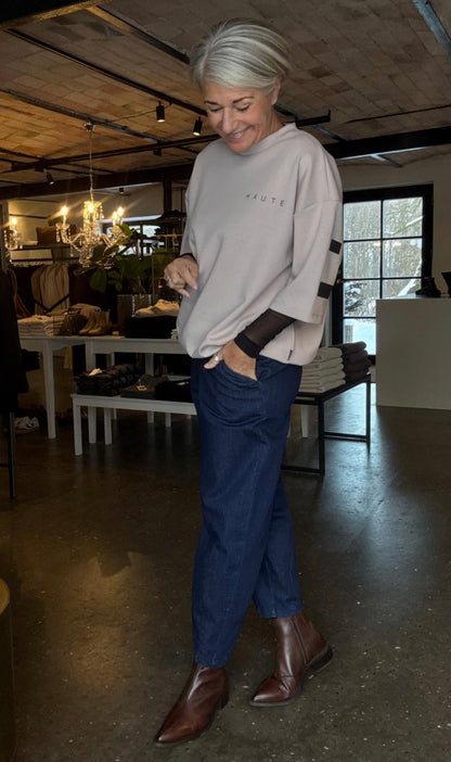 MAXI SPLIT SS LOGO SWEAT HL