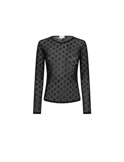 TELA 1 MESH BLUSE SORT LR