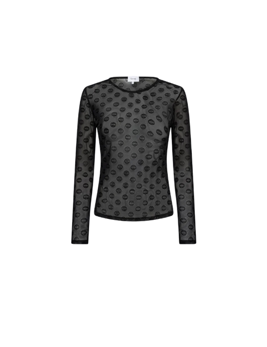 TELA 1 MESH BLUSE SORT LR