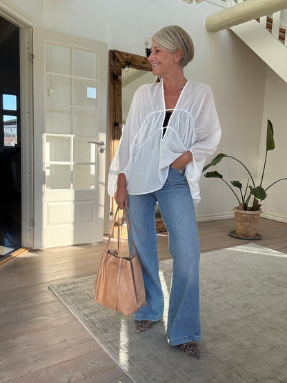 CORRIE VOILE DEEP V-NECK BLUSE RS