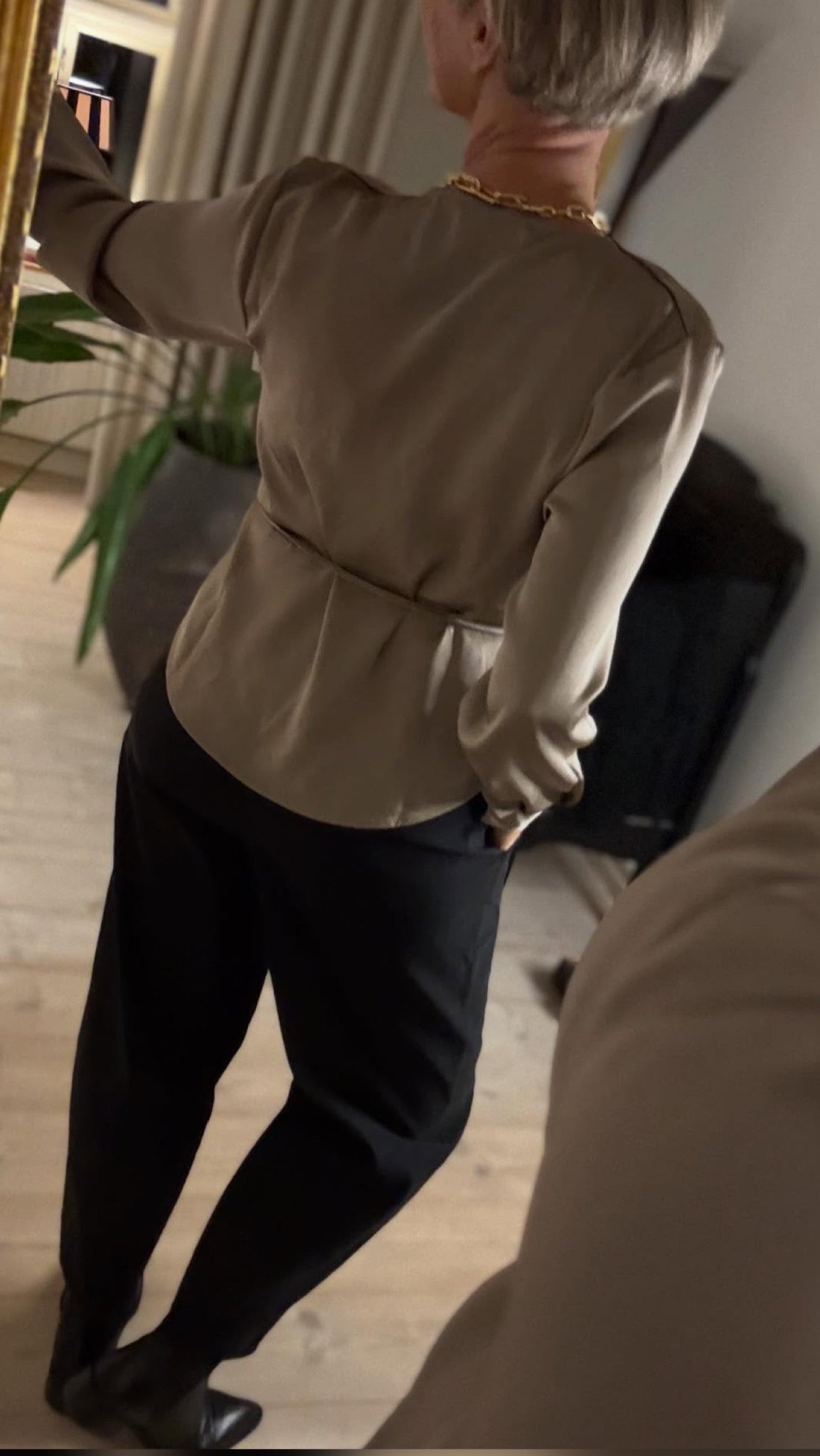 CAPRINA HEAVY SATEEN BLUSE NN