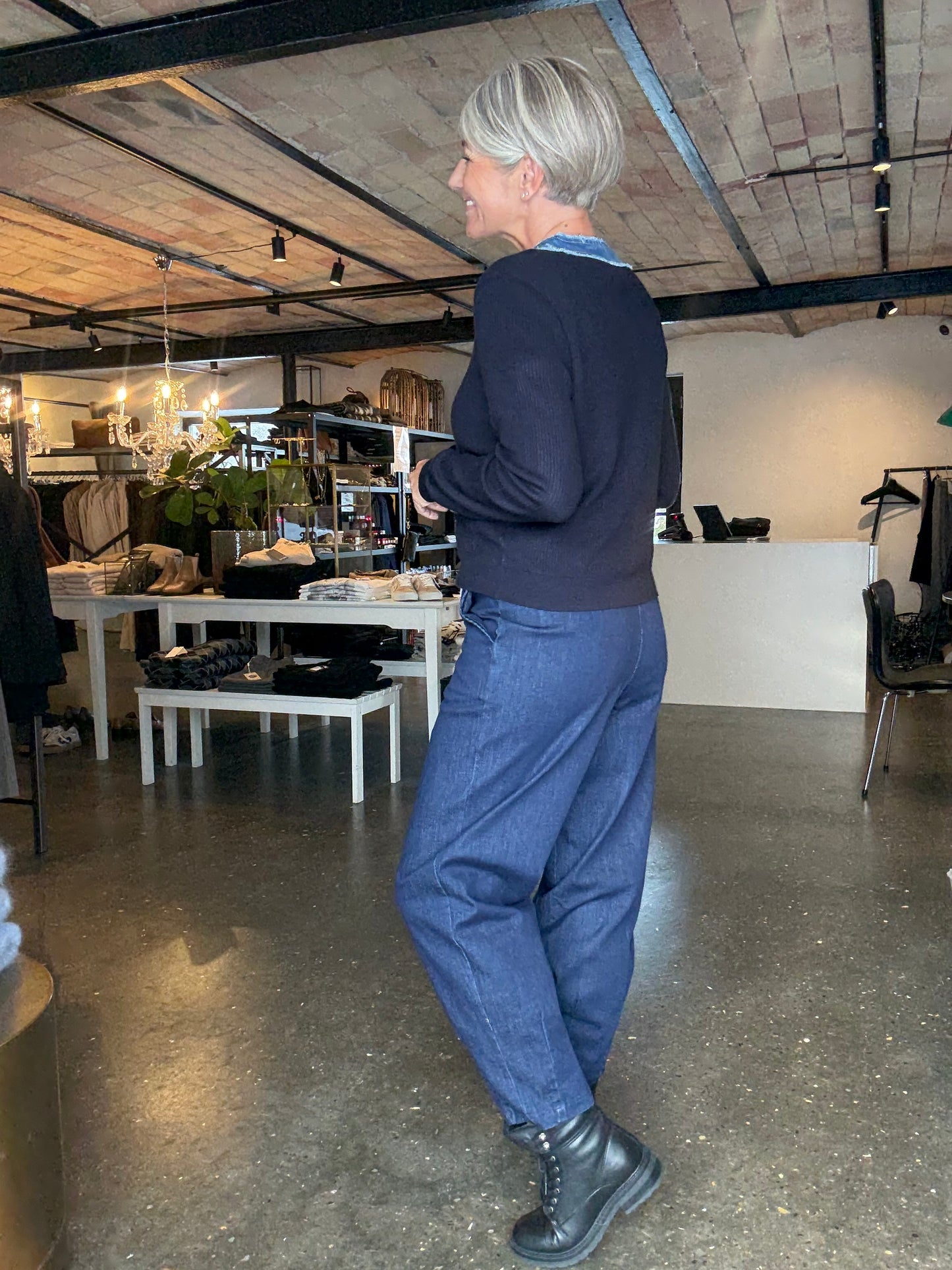 ZELMA KNIT DENIM CARDIGAN NN