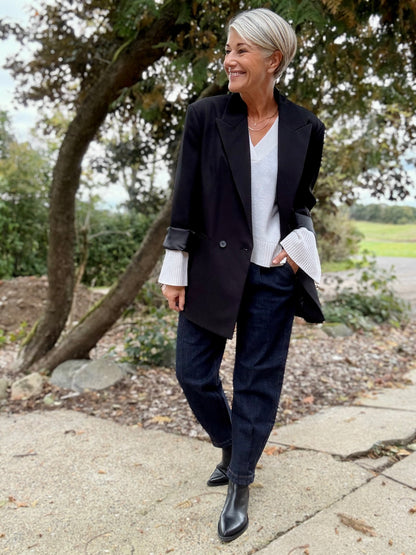 PREMIERE OVERSIZE TRIANGLE BLAZER HL