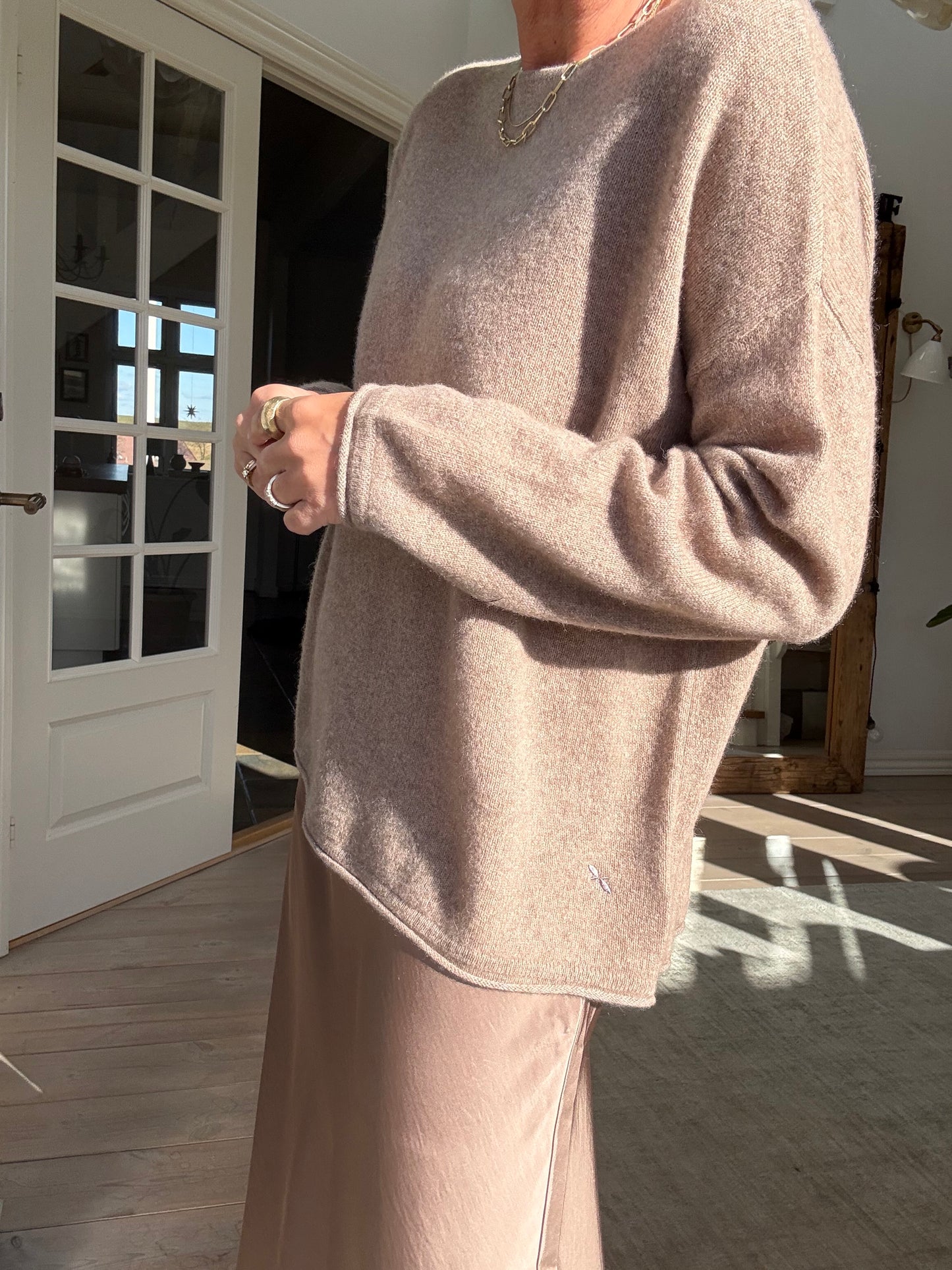 OVERSIZED PURE CASHMERE BLUSE BTF