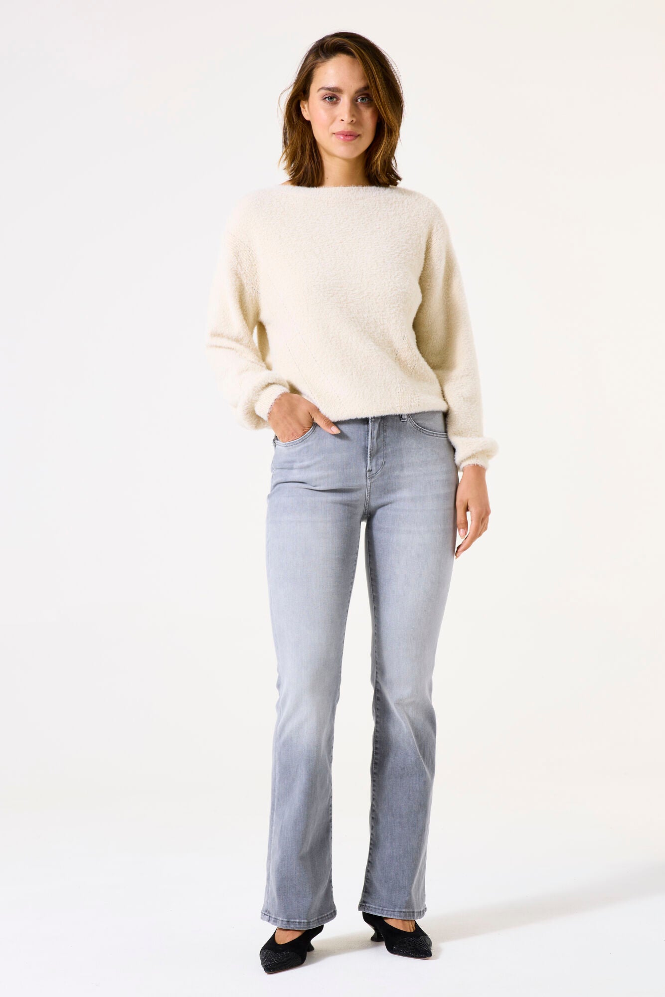 CELIA SUPERSLIM FIT FLARED LEG JEANS GARCIA