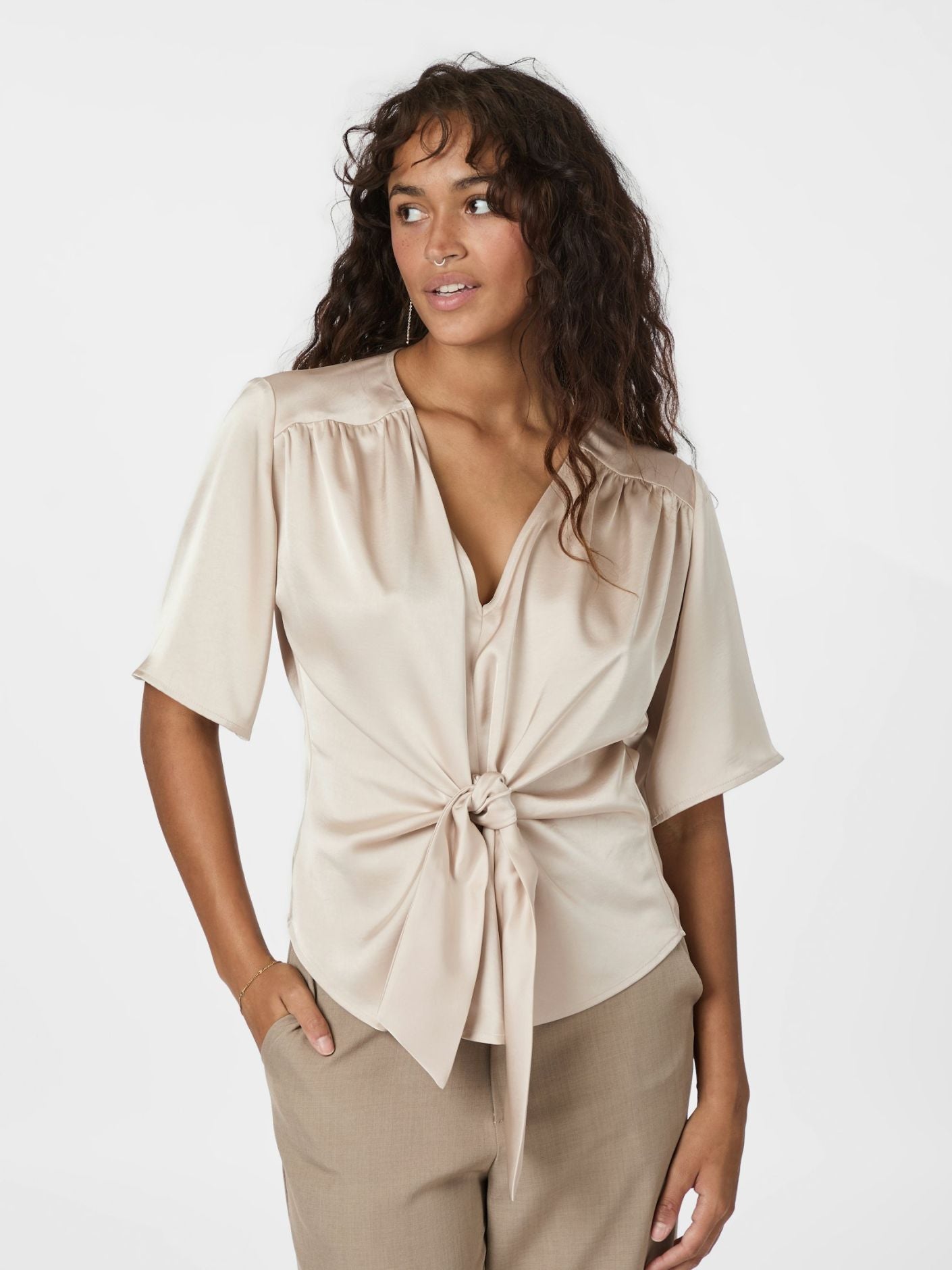 CASADIA HEAVY SATEEN BLUSE NN