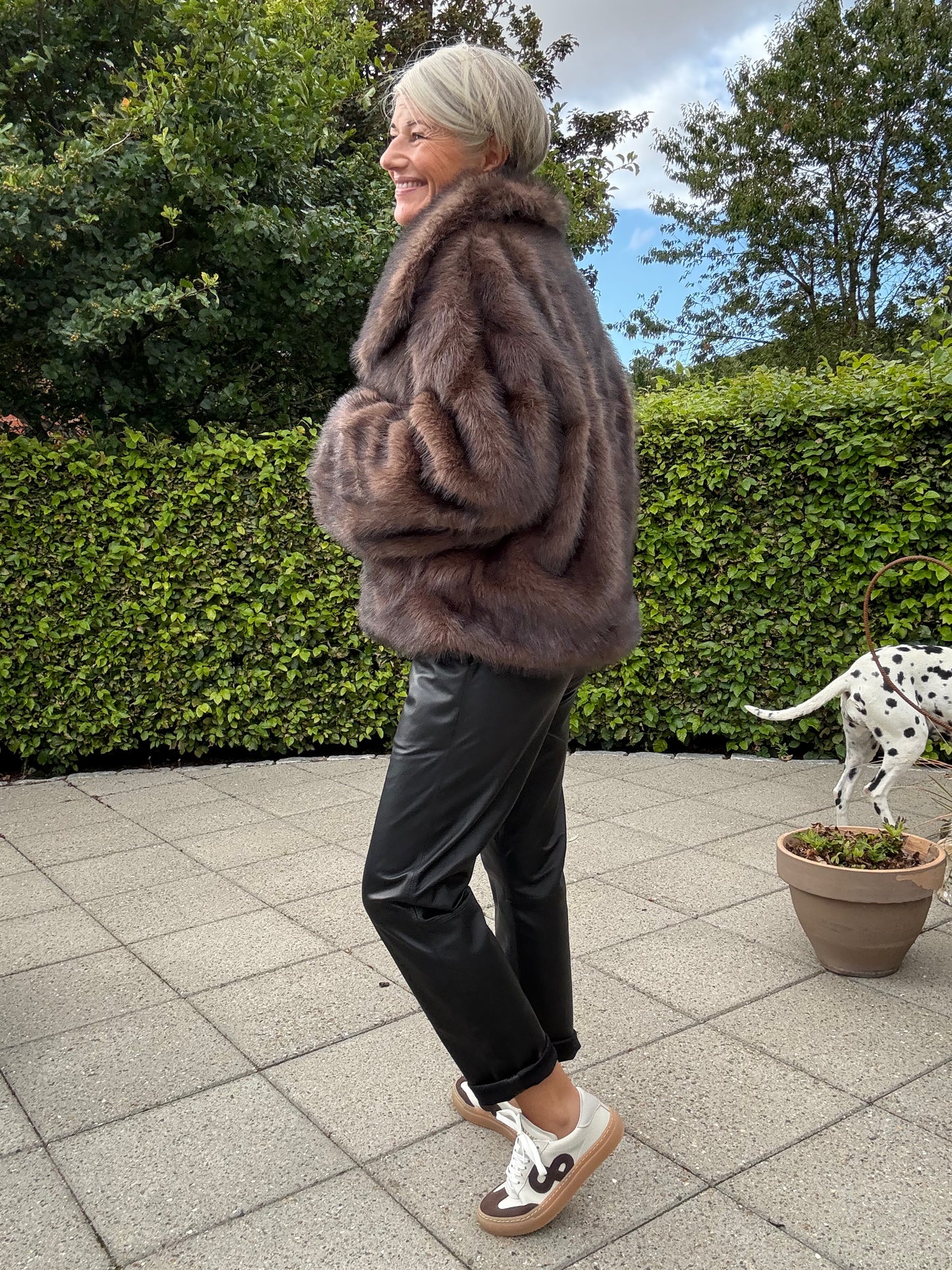 STEPHANIE FAUX FUR JAKKE NN