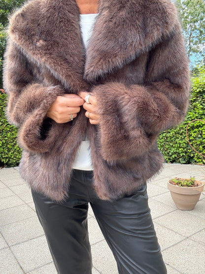 STEPHANIE FAUX FUR JAKKE NN