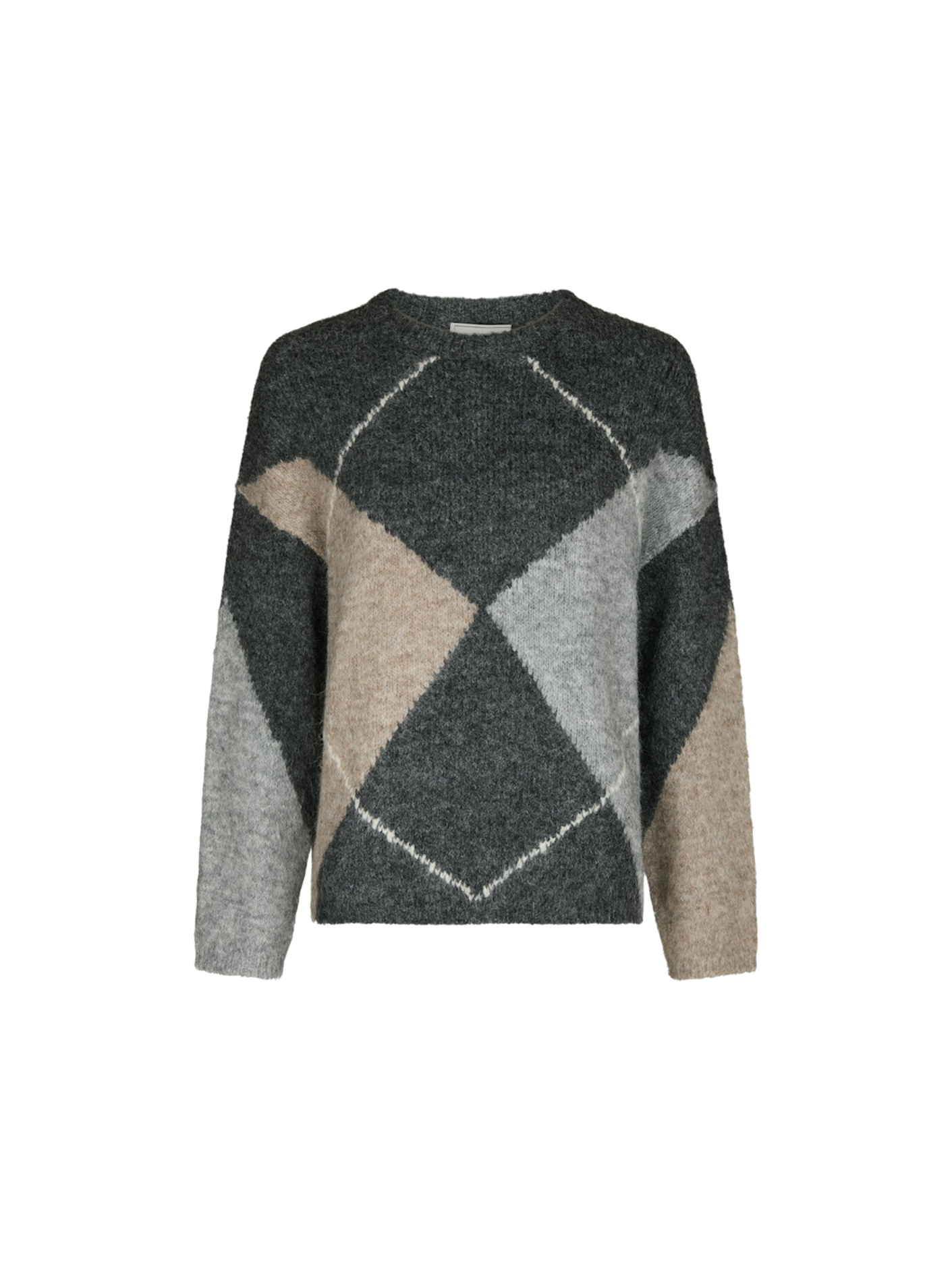 INGA CHECK FLUFF KNIT BLOUSE NN