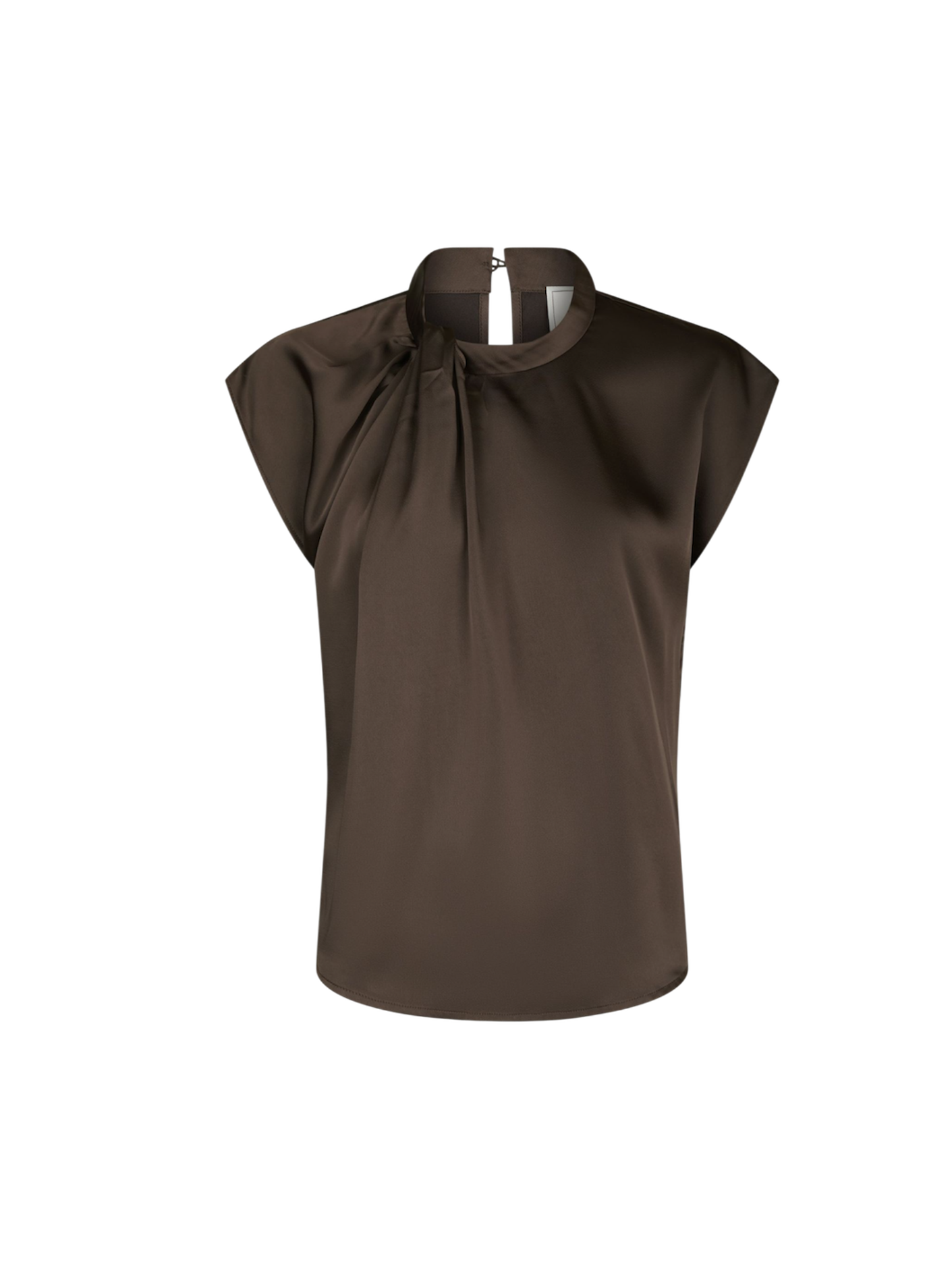 FLEUR DRAPY SATIN BLUSE NN