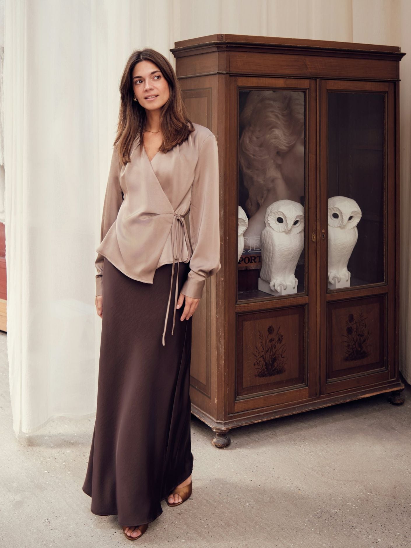 CAPRINA HEAVY SATEEN BLUSE NN