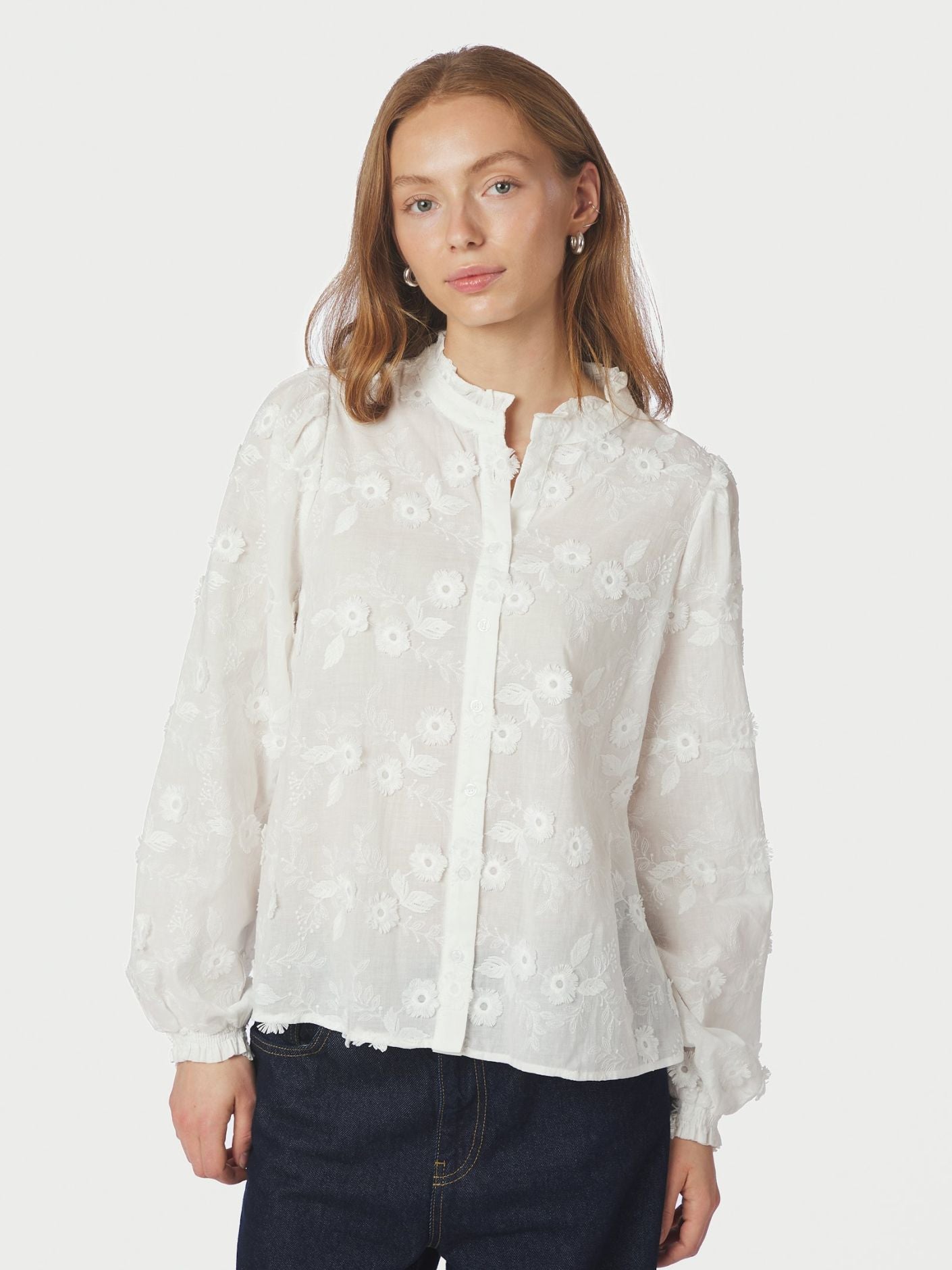 ODA DECO EMB SHIRT NN