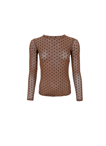 JENNIE DOTTED MESH BLUSE BC