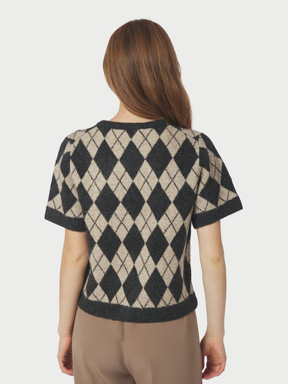 ALLESTAR CHECK KNIT CARDIGAN NN