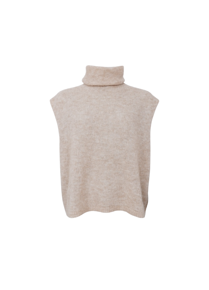 DELL ROLL NECK KNIT VEST BC