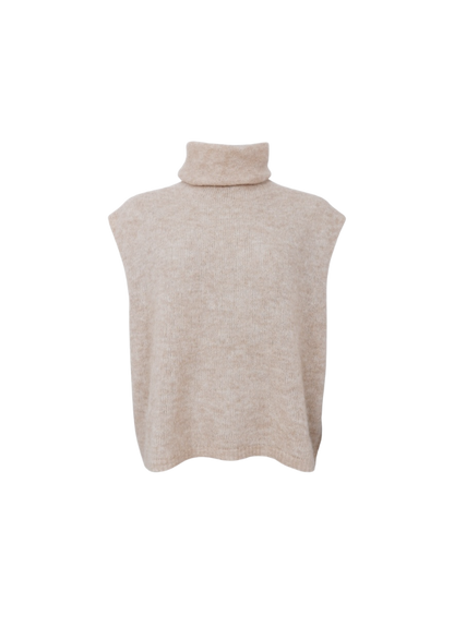 DELL ROLL NECK KNIT VEST BC