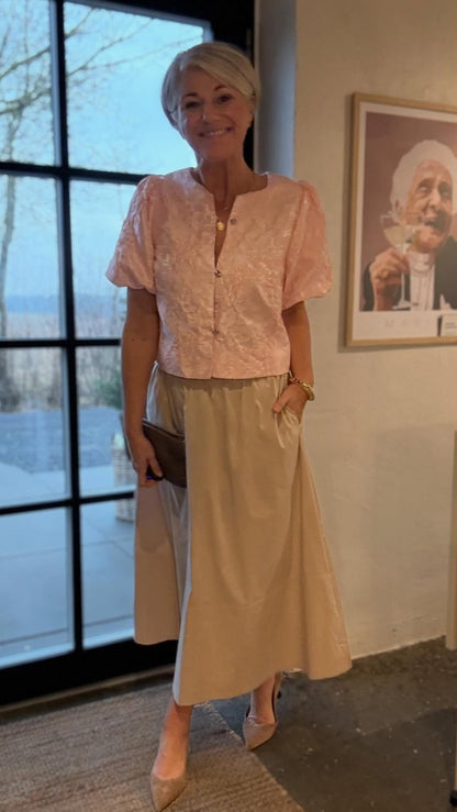 AISA SOFT BROCADE BLUSE - LifeStyle Hedensted