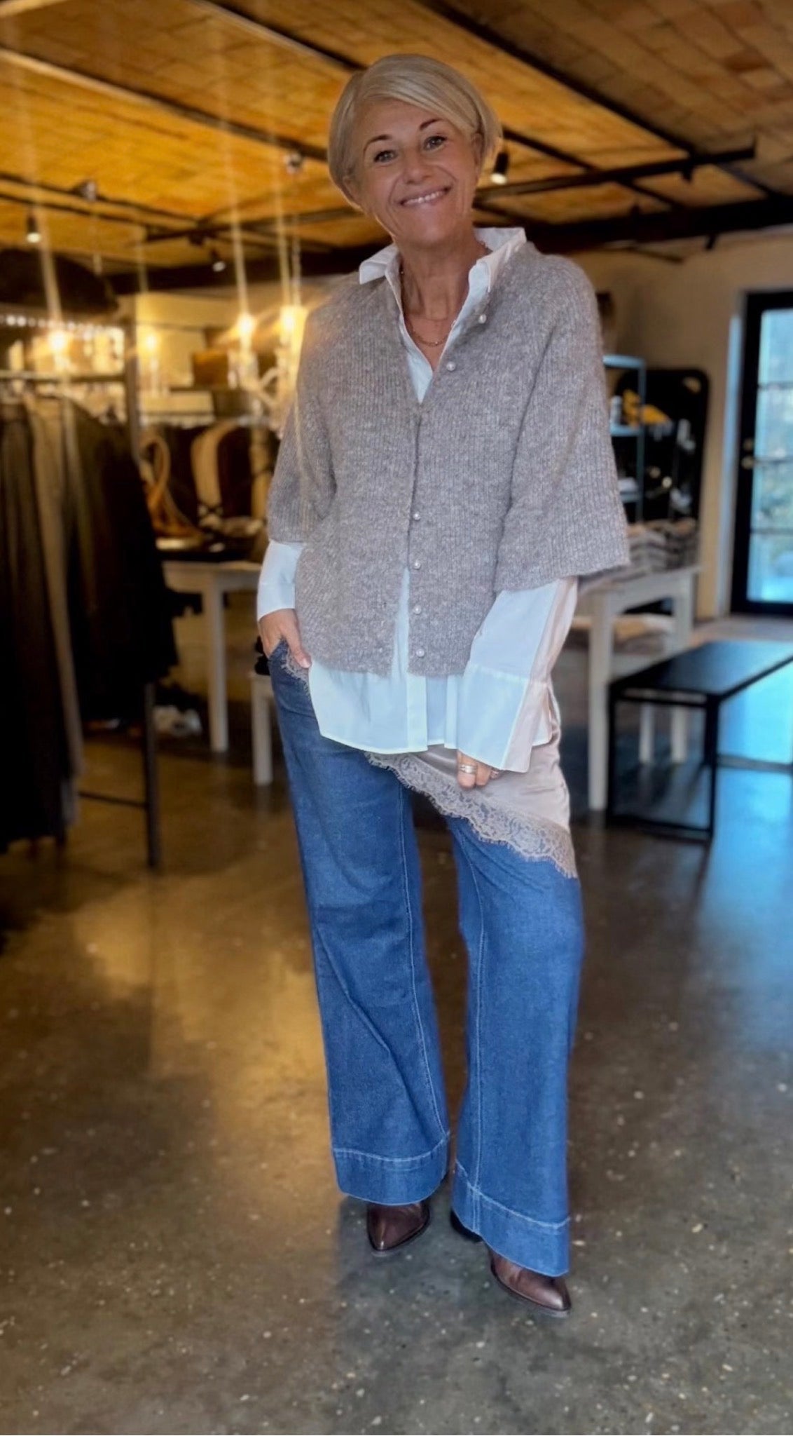 AMAYA FLUFFY KNIT CARDIGAN NN - LifeStyle Hedensted