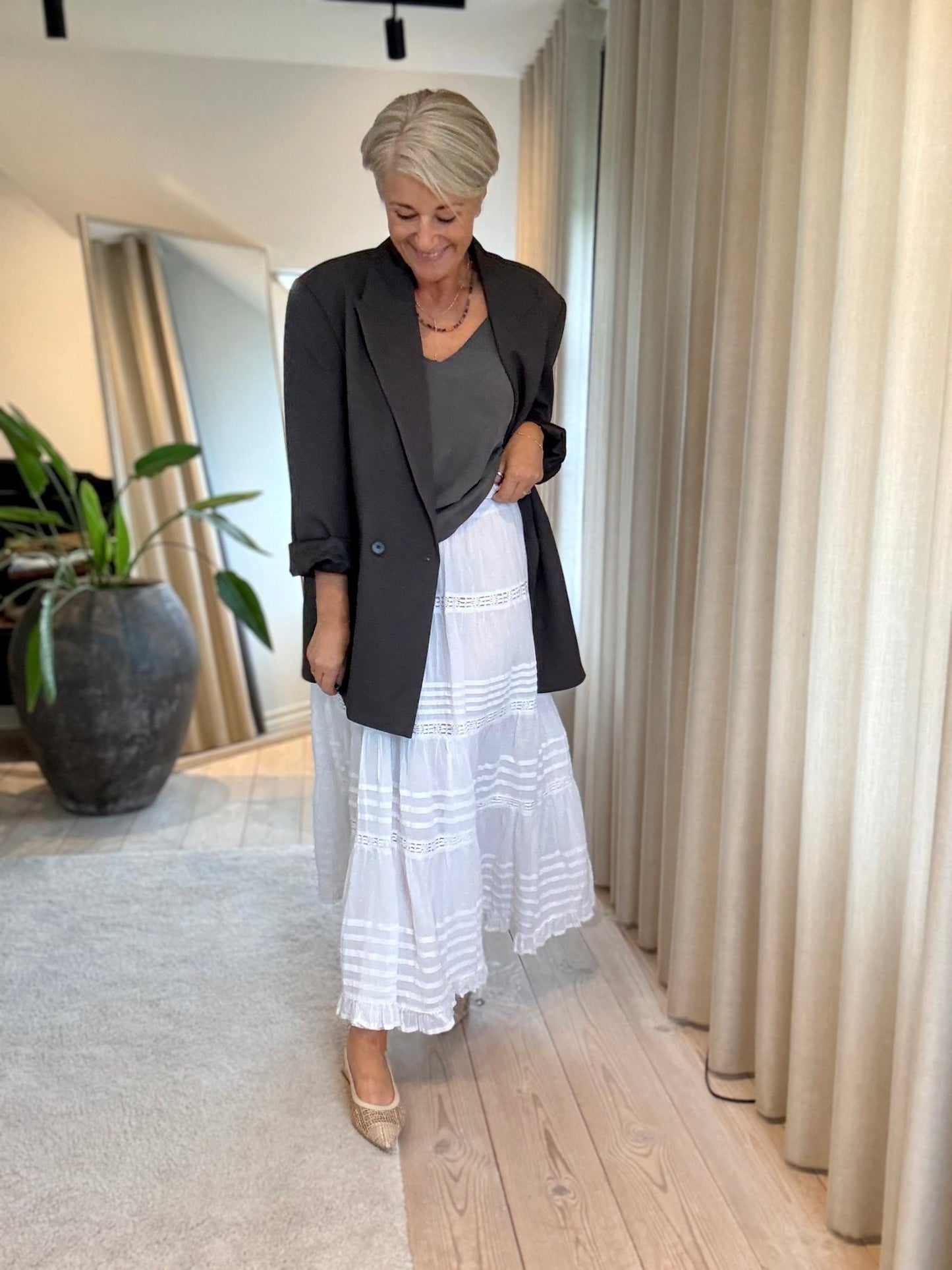 AMY OVERSIZE TRIANGLE BLAZER HL - LifeStyle Hedensted