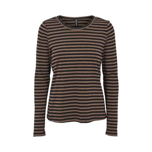 BEATRICE T-SHIRT BLACK/BROWN PP(14) - LifeStyle Hedensted