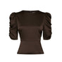 BENUA HEAVY SATEEN BLUSE BRUN NN (267)