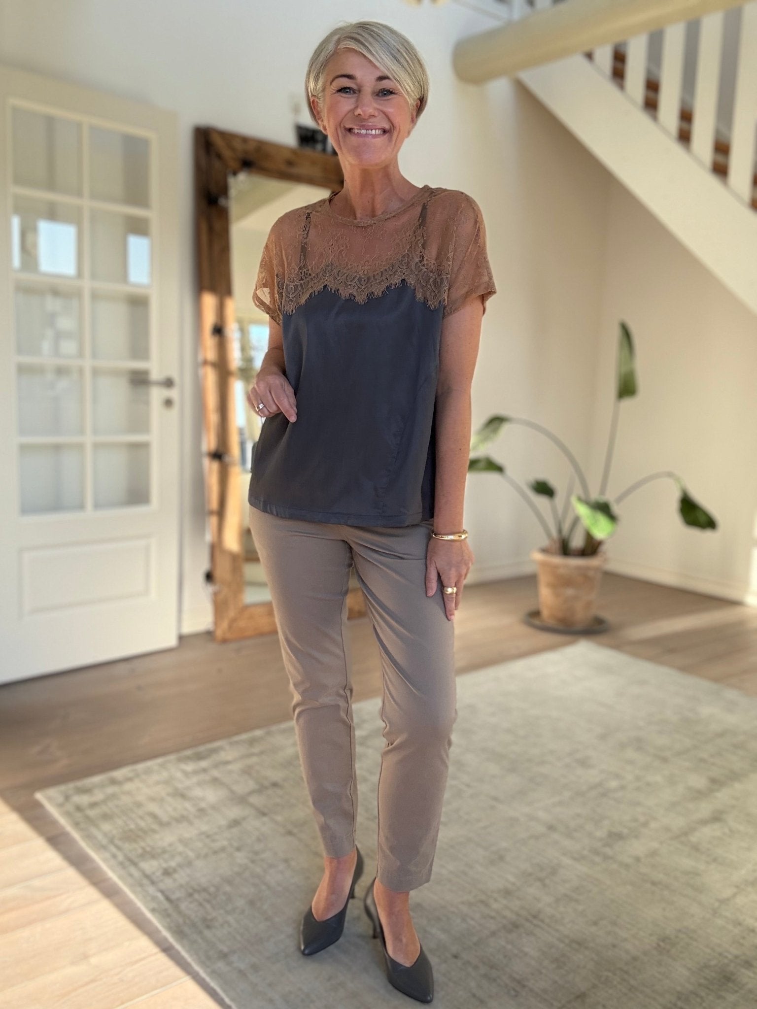 BUGGI SHEER LACE BLUSE RS - LifeStyle Hedensted